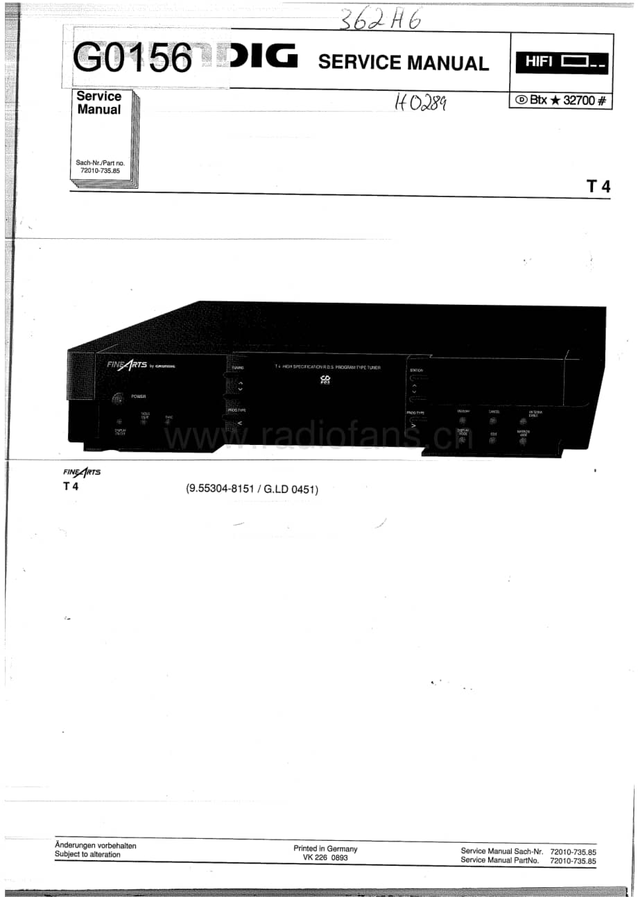 GrundigT4 维修电路图、原理图.pdf_第1页