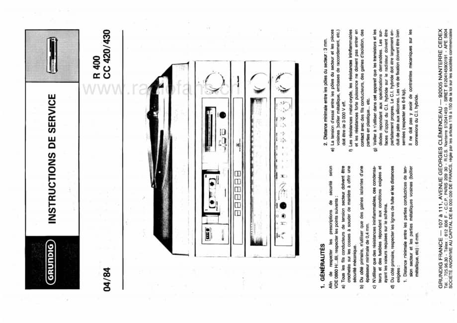 GrundigCC420430R400 维修电路图、原理图.pdf_第1页