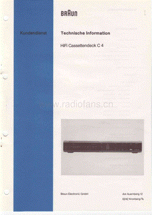 BraunC4ServiceManual电路原理图.pdf