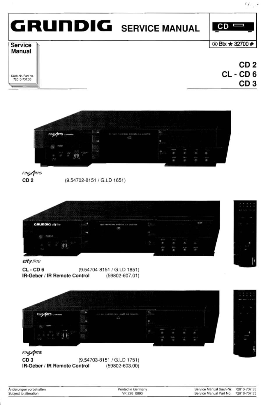 GrundigCD236 维修电路图、原理图.pdf_第1页