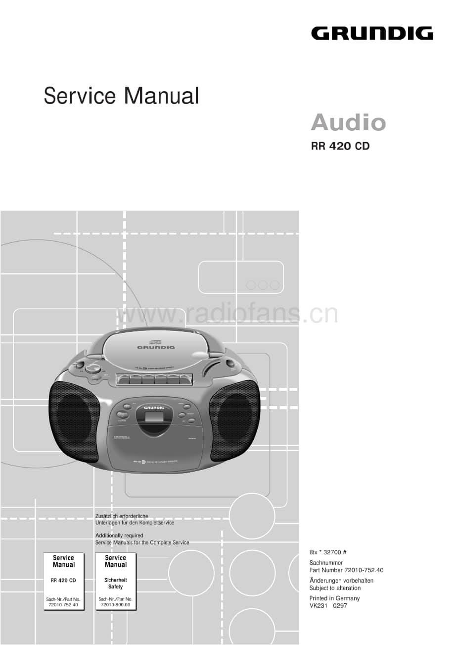 GrundigRR420CDServiceManual(1) 维修电路图、原理图.pdf_第1页