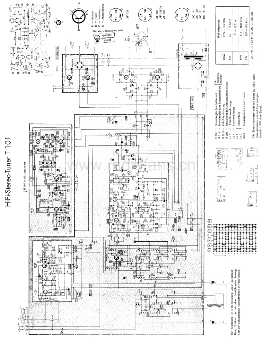 Telefunken_T101 维修电路图 原理图.pdf_第1页