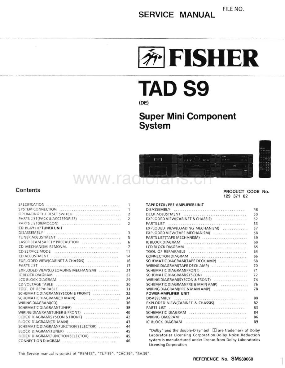 FisherTADS9Schematic电路原理图 维修电路图 原理图.pdf_第1页