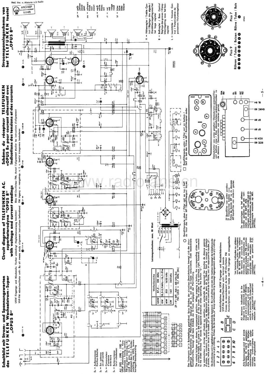 Telefunken_Opus8 维修电路图 原理图.pdf_第1页