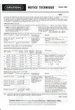 GrundigStudio1600ServiceManual2 维修电路图、原理图.pdf