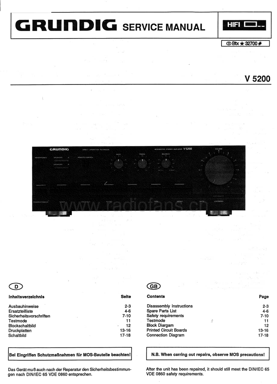 GrundigV5200Schematics 维修电路图、原理图.pdf_第1页