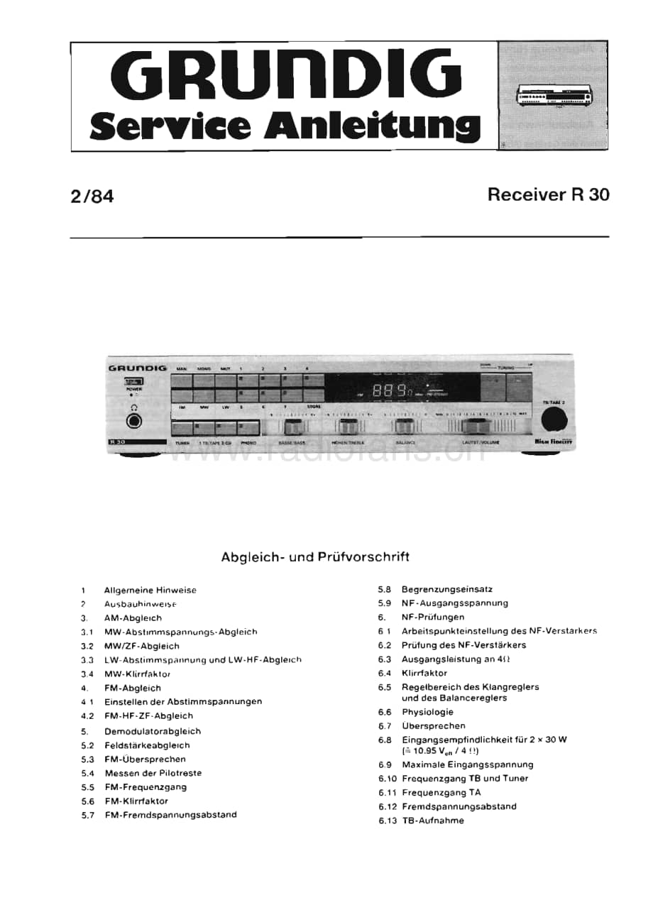 GrundigMV4R30 维修电路图、原理图.pdf_第1页