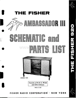 FisherAMBASSADOR3A920ServiceManual 电路原理图.pdf