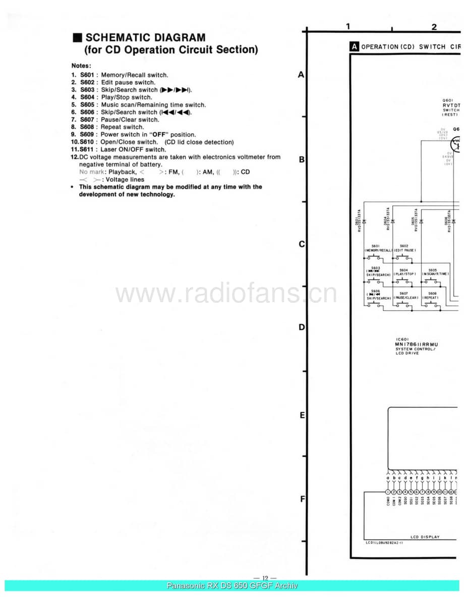 Panasonic_RX-DS650_sch 电路图 维修原理图.pdf_第2页