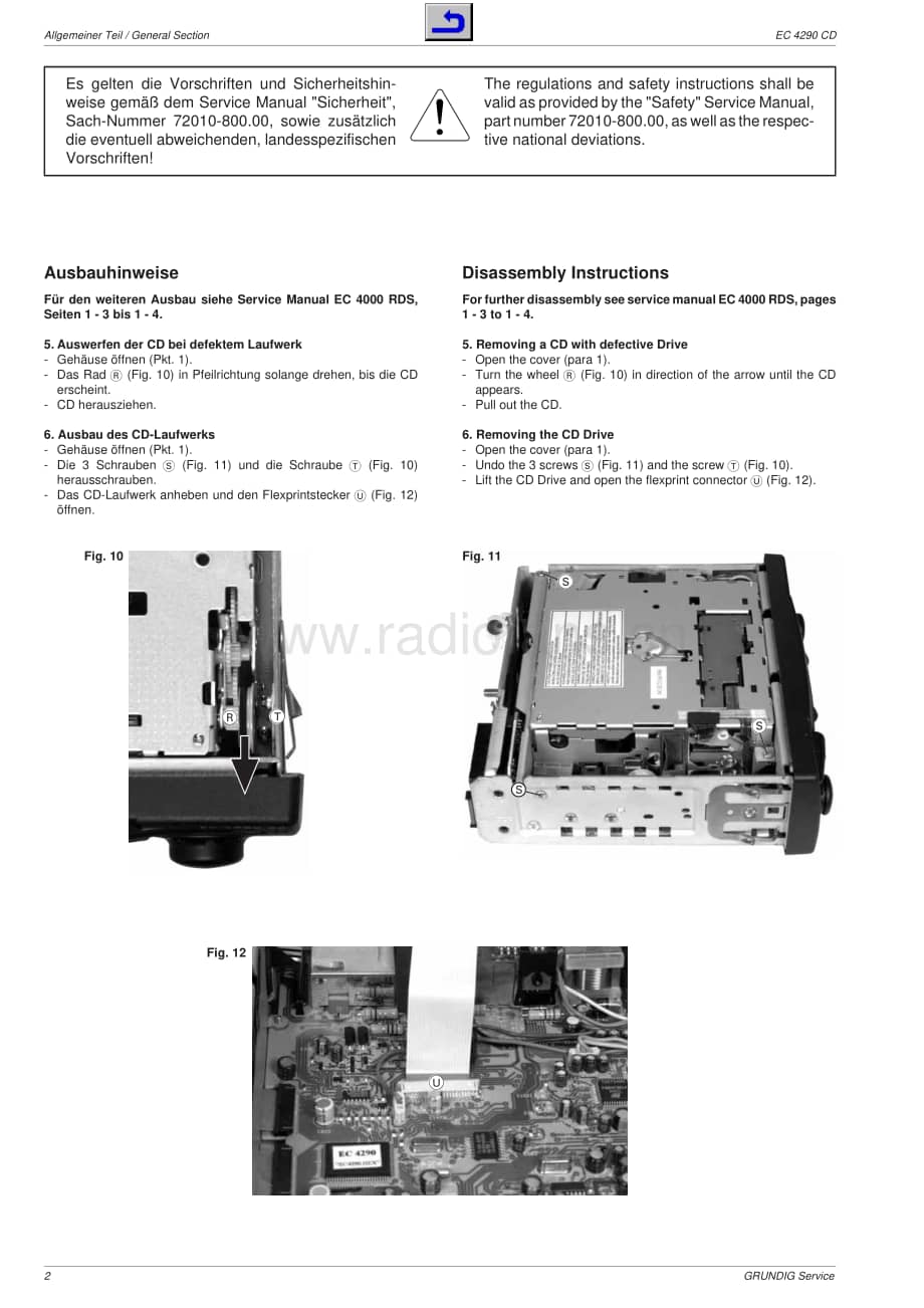 GrundigEC4290CD 维修电路图、原理图.pdf_第2页