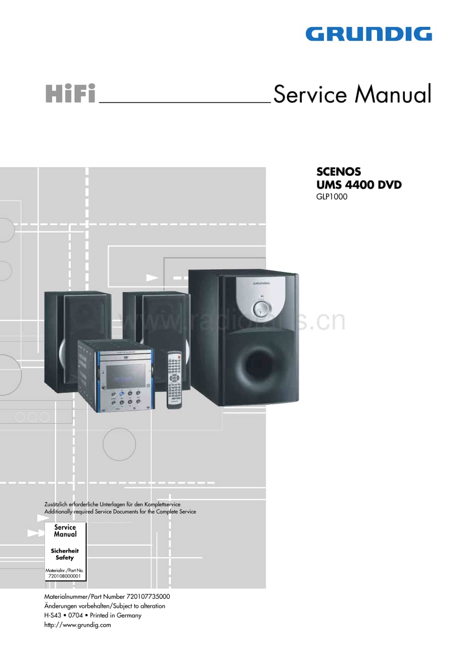 GrundigUMS4400DVD 维修电路图、原理图.pdf_第1页