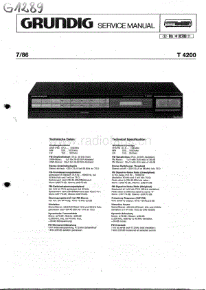 GrundigT4200 维修电路图、原理图.pdf