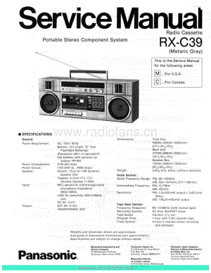 Panasonic_RX-C39_sch 电路图 维修原理图.pdf