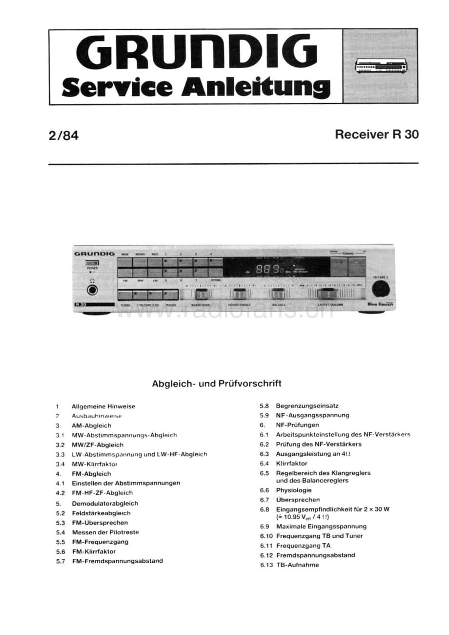 GrundigR30 维修电路图、原理图.pdf_第1页