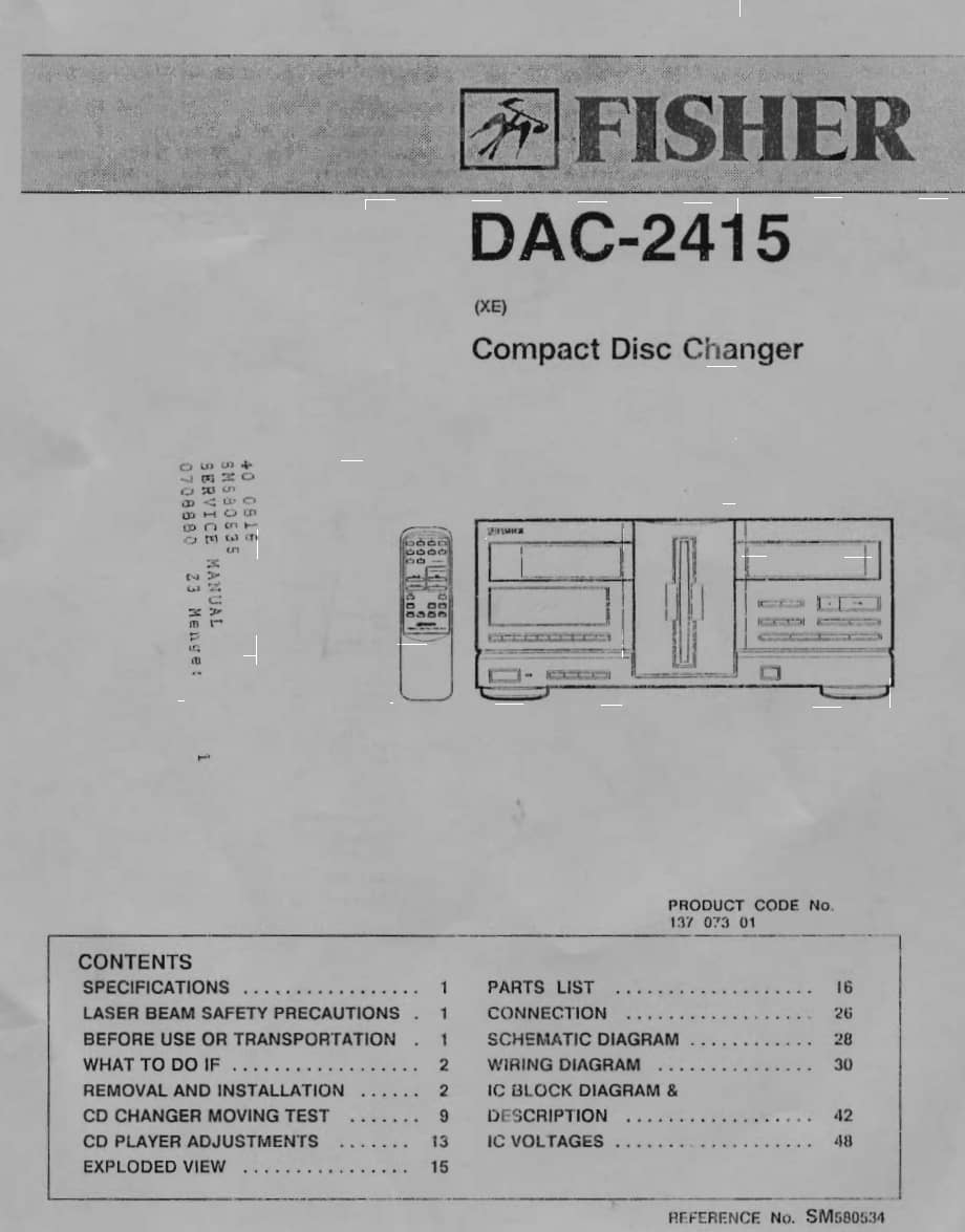 FisherDAC2415ServiceManual 电路原理图.pdf_第1页