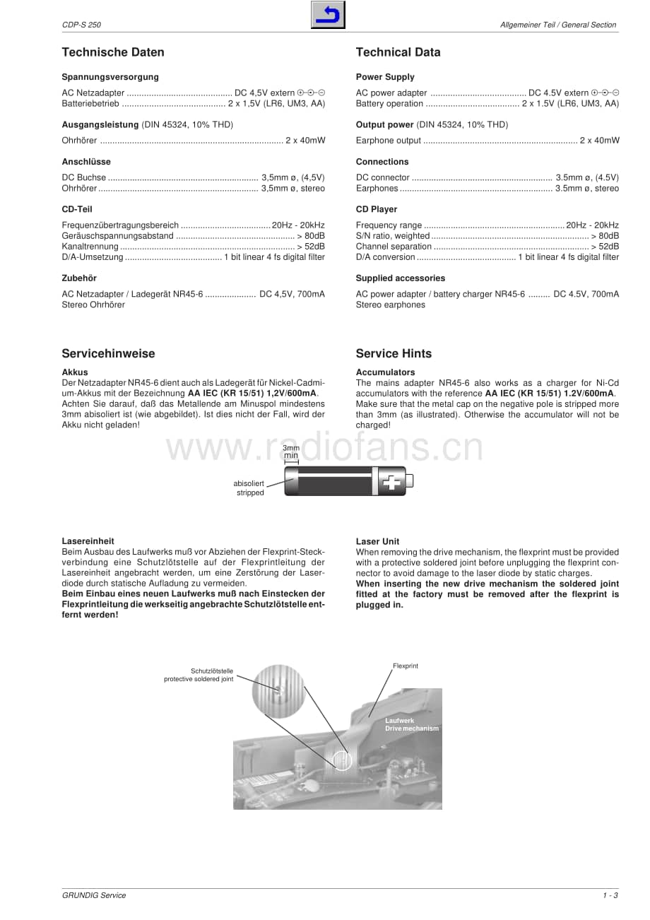 GrundigCDPS250 维修电路图、原理图.pdf_第3页