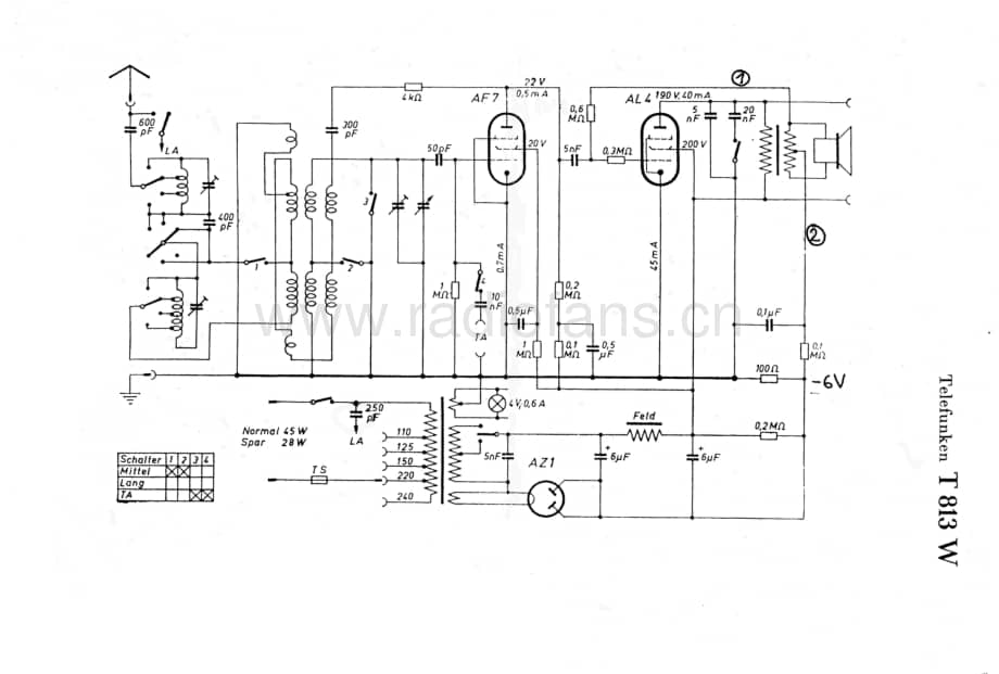 Telefunken813W维修电路图、原理图.pdf_第1页