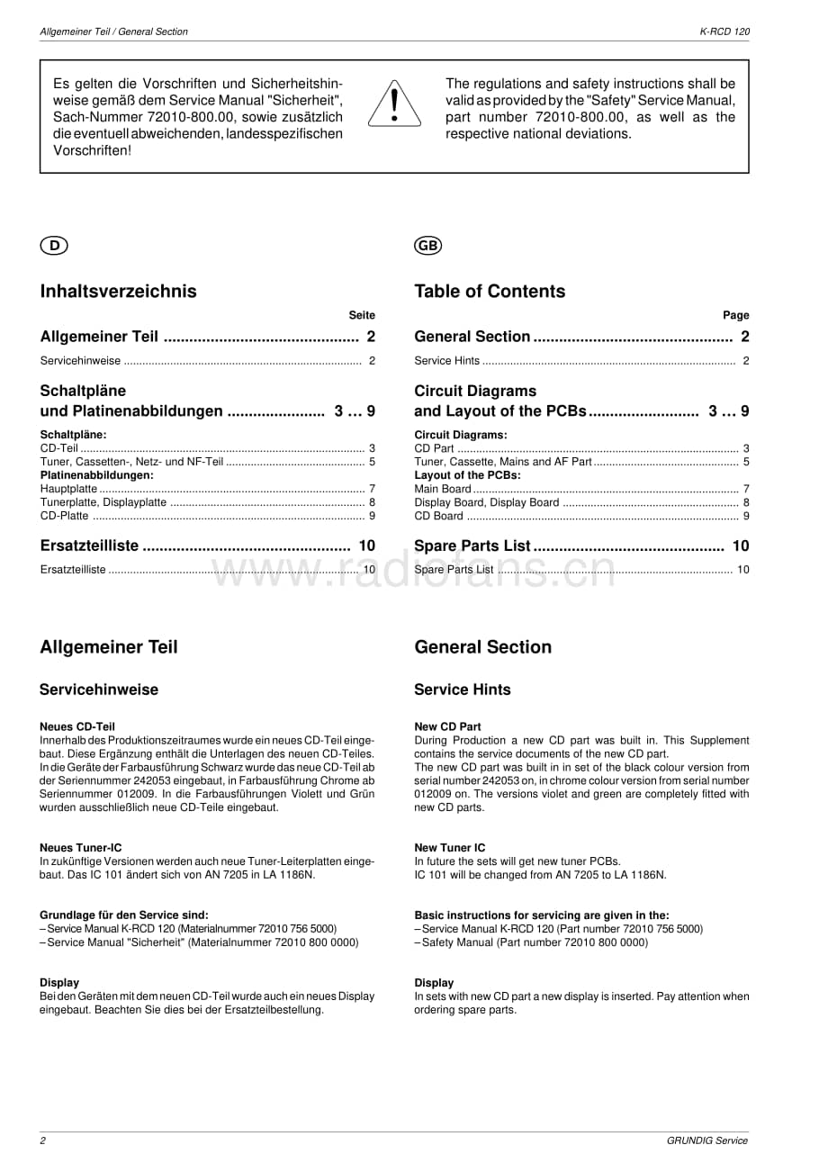 GrundigKRCD120ServiceManual2 维修电路图、原理图.pdf_第2页