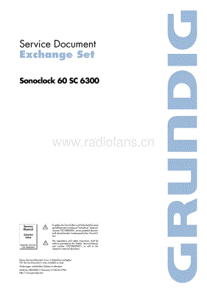 GrundigSonoclock60SC6300 维修电路图、原理图.pdf