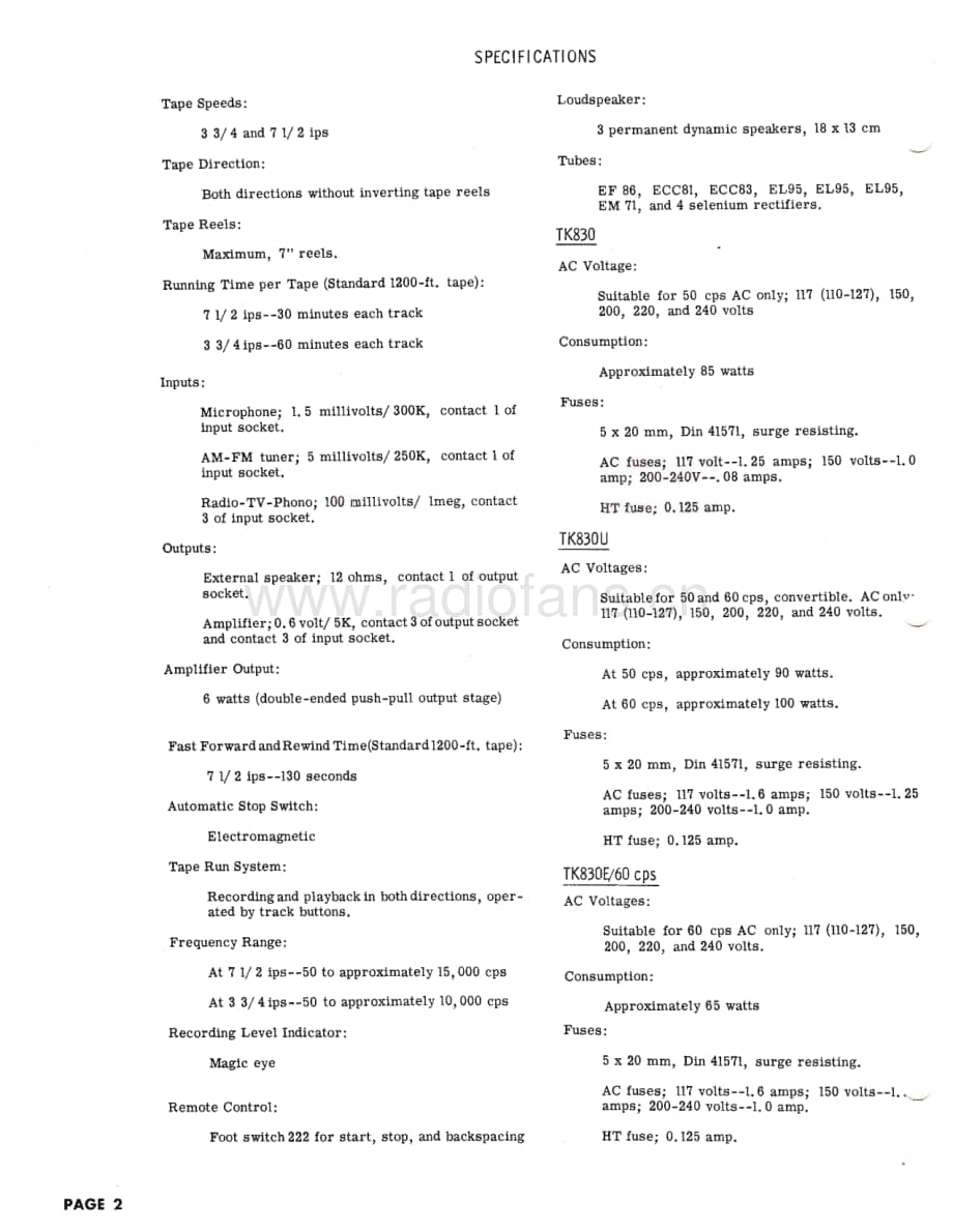 GrundigTK830TK830ETK830U 维修电路图、原理图.pdf_第2页