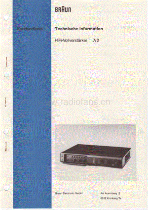 BraunA2ServiceManual电路原理图.pdf