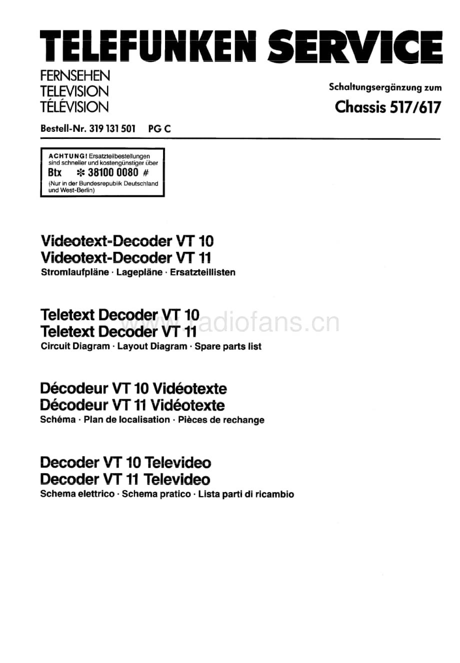 Telefunken617维修电路图、原理图.pdf_第1页