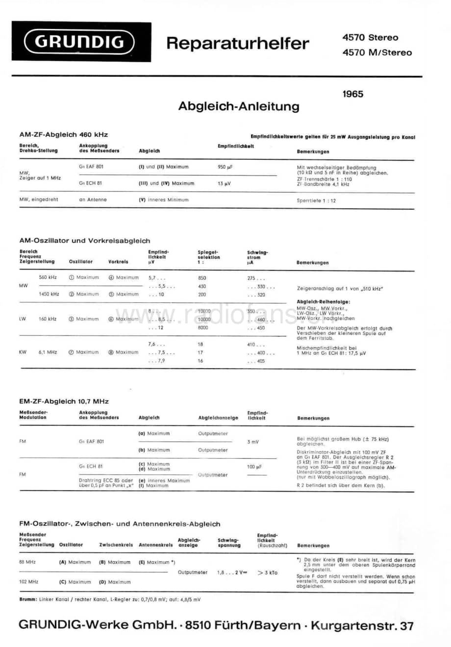 Grundig4570STEREO 维修电路图、原理图.pdf_第1页