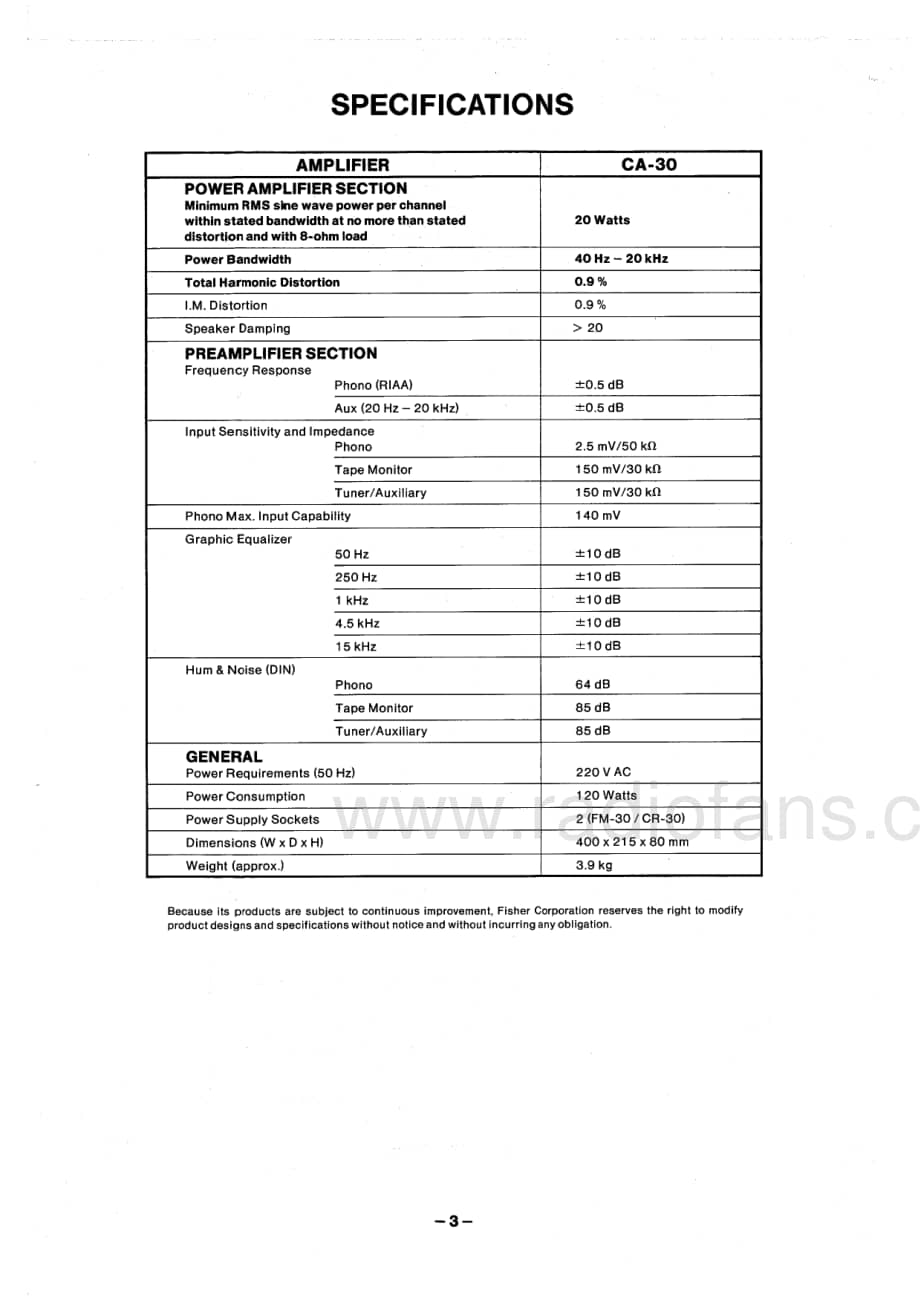 FisherCA30ServiceManual 电路原理图.pdf_第3页