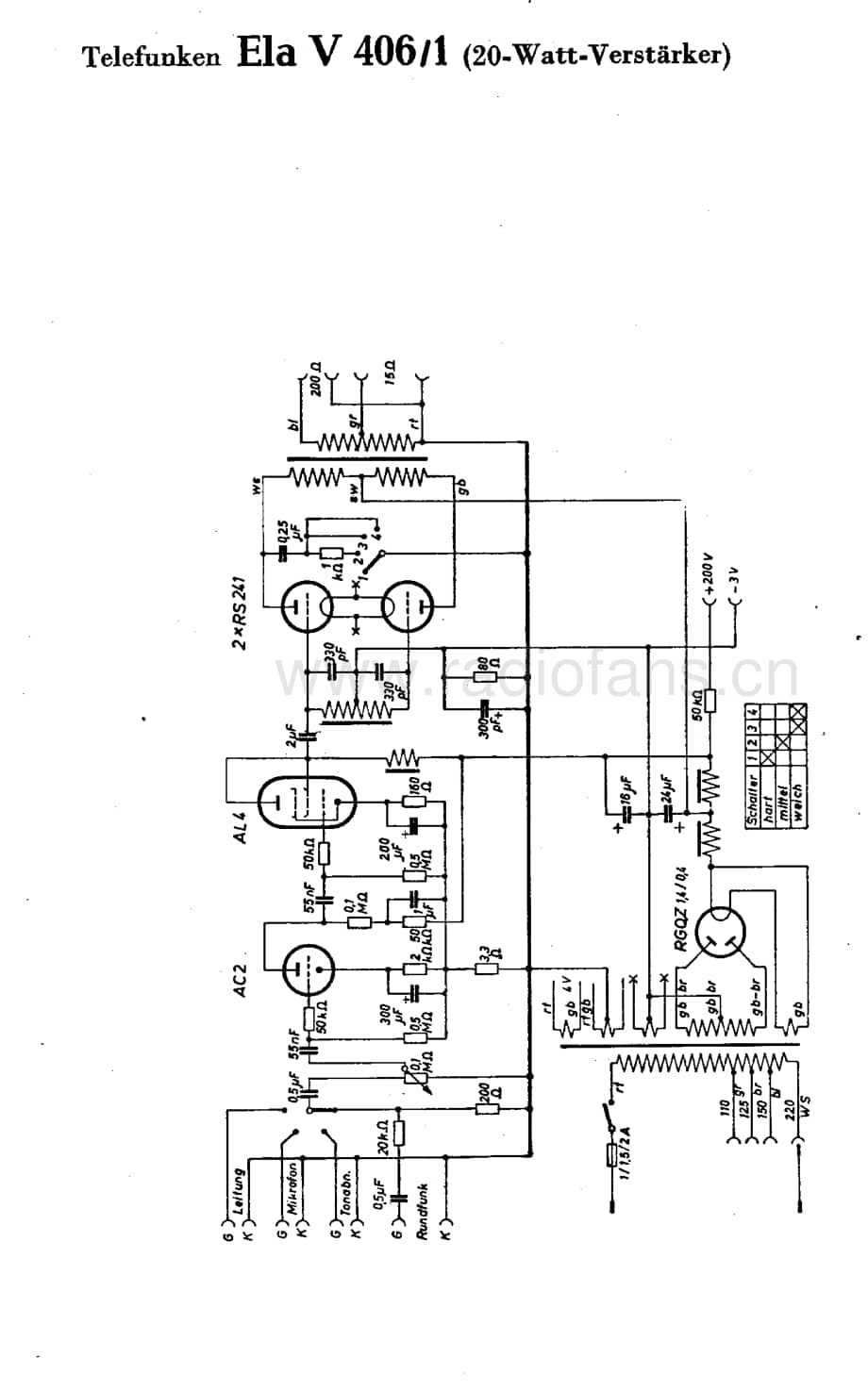 TelefunkenElaV4061维修电路图、原理图.pdf_第1页