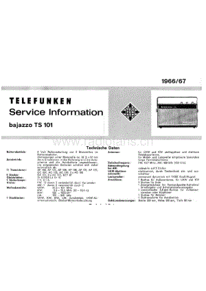 TelefunkenBajazzoTS101维修电路图、原理图.pdf