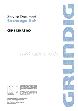 GrundigCDP1420 维修电路图、原理图.pdf