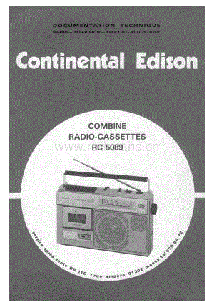 ContinentalEdisonRC5089 维修电路图 原理图.pdf