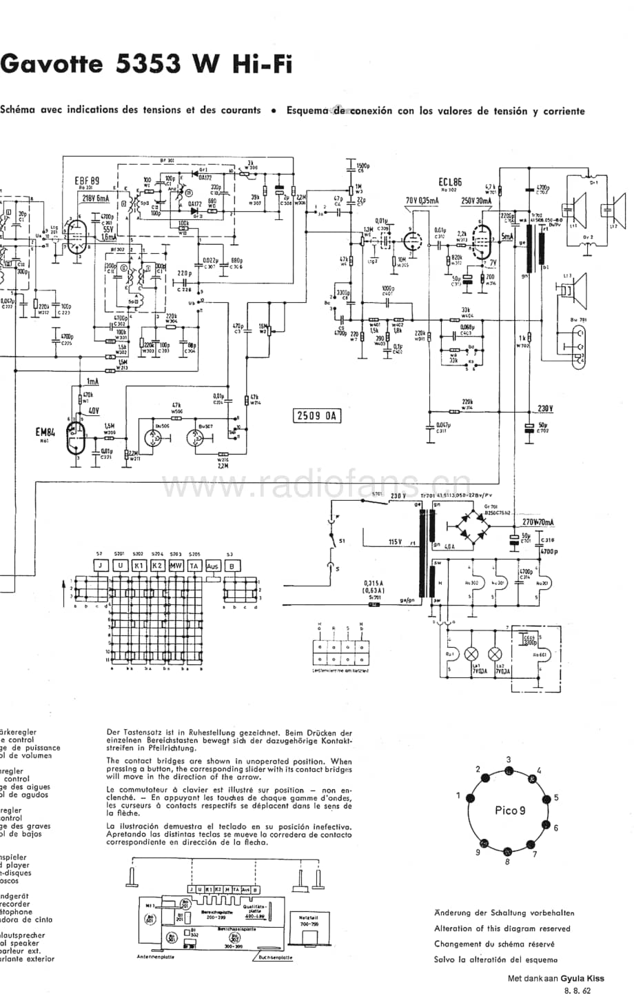 Telefunken_5353W 维修电路图 原理图.pdf_第1页