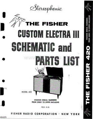 FisherCUSTOMELECTRA420ServiceManual 电路原理图.pdf