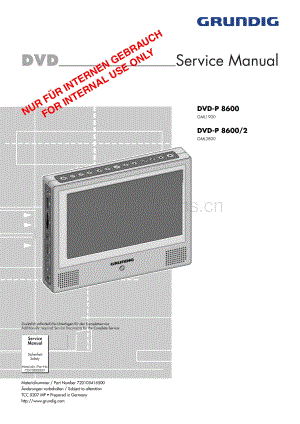 GrundigDVDP8600 维修电路图、原理图.pdf