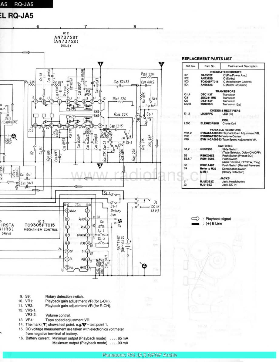 Panasonic_RQ-JA5_sch 电路图 维修原理图.pdf_第3页