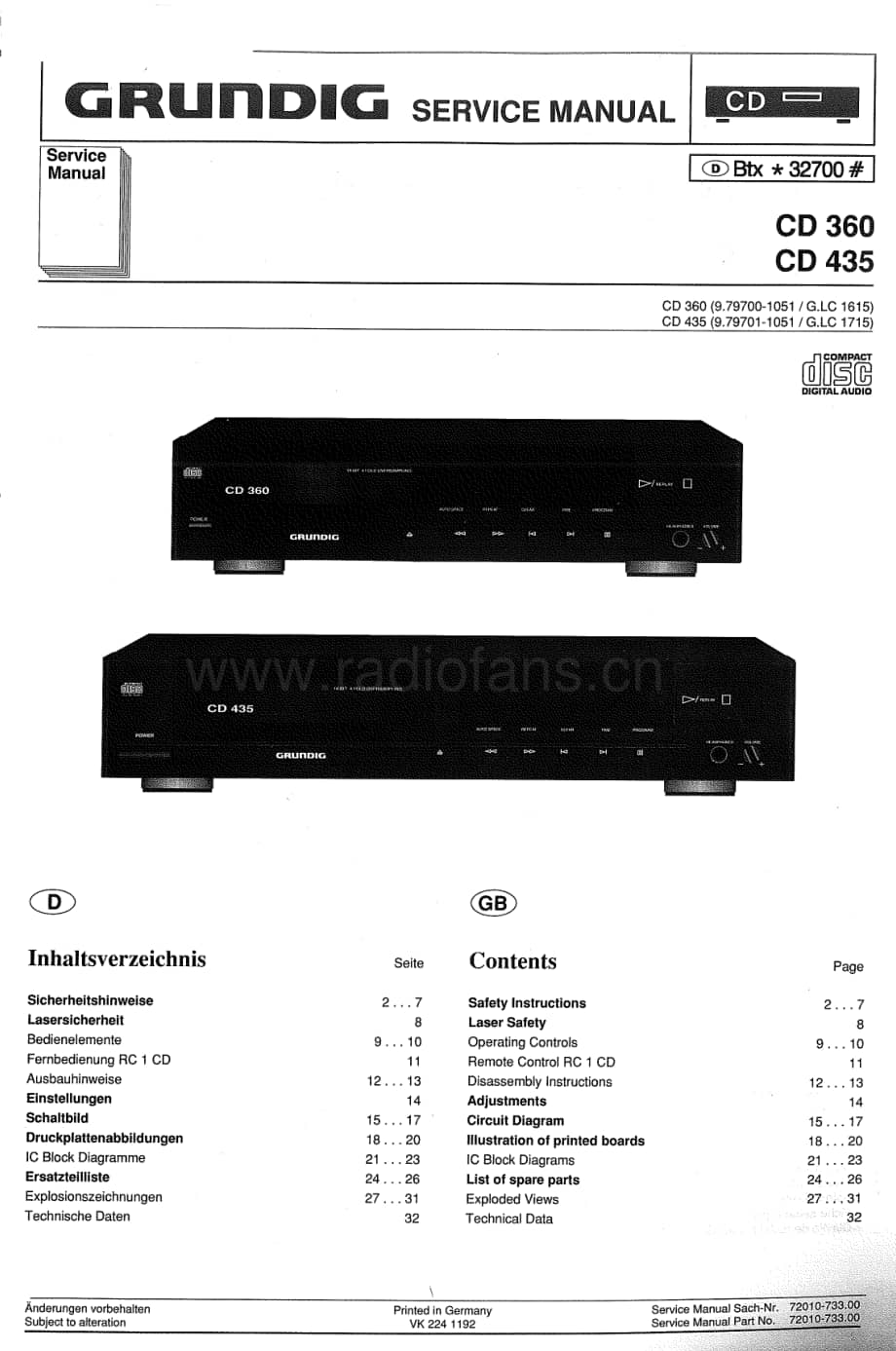 GrundigCD360435Schematics(1) 维修电路图、原理图.pdf_第1页