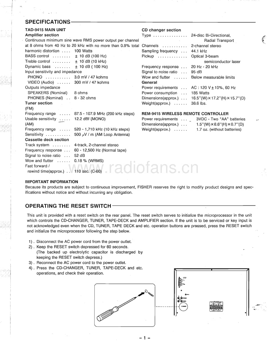 FisherTAD9415ServiceManual 电路原理图.pdf_第2页