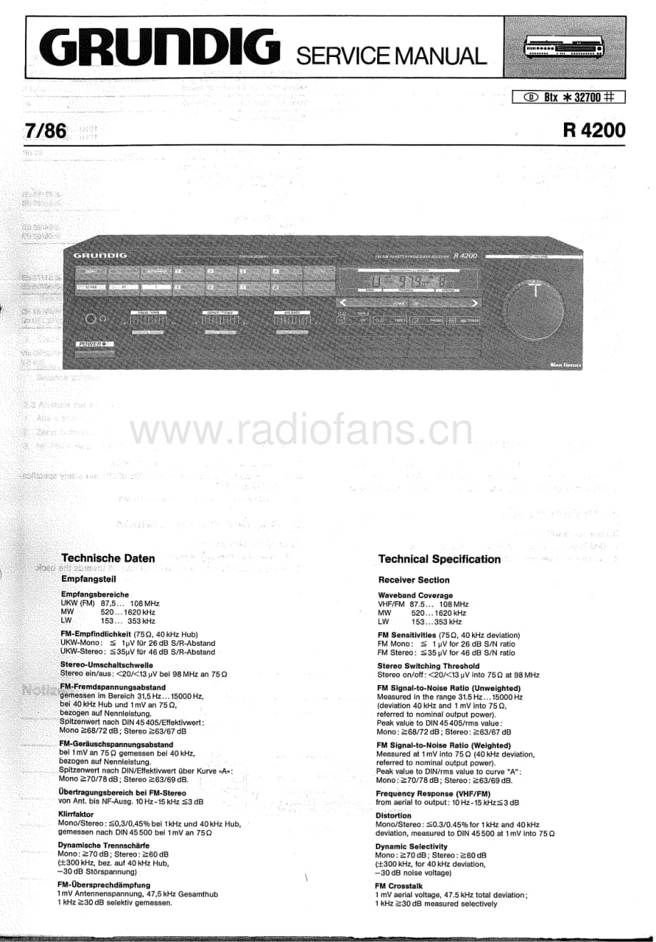 GrundigR4200 维修电路图、原理图.pdf_第1页