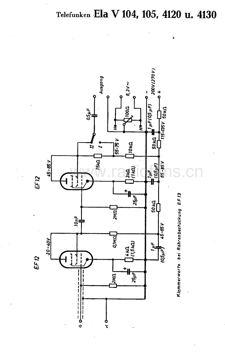 TelefunkenElaV105维修电路图、原理图.pdf_第1页