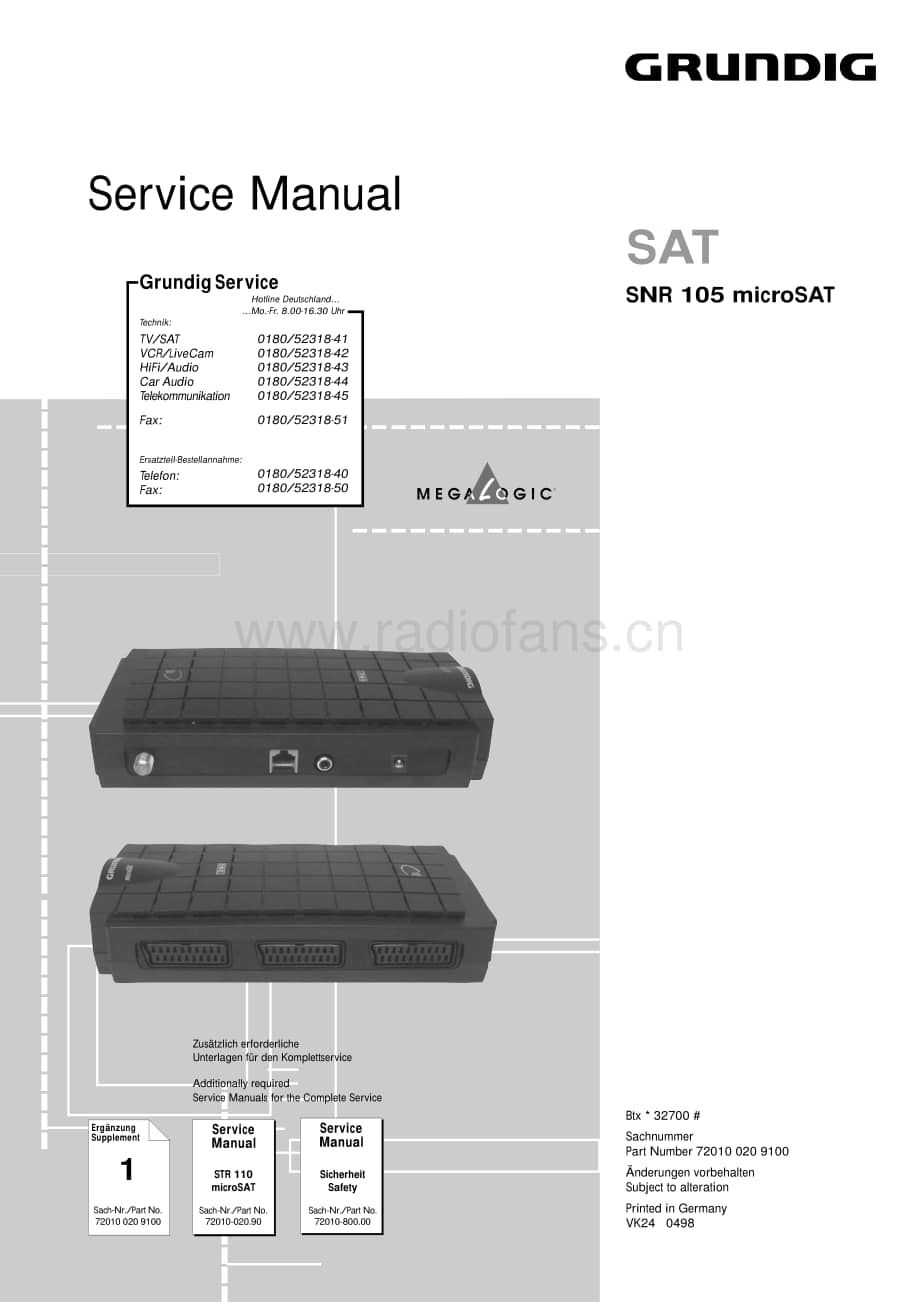 GrundigSNR105 维修电路图、原理图.pdf_第1页