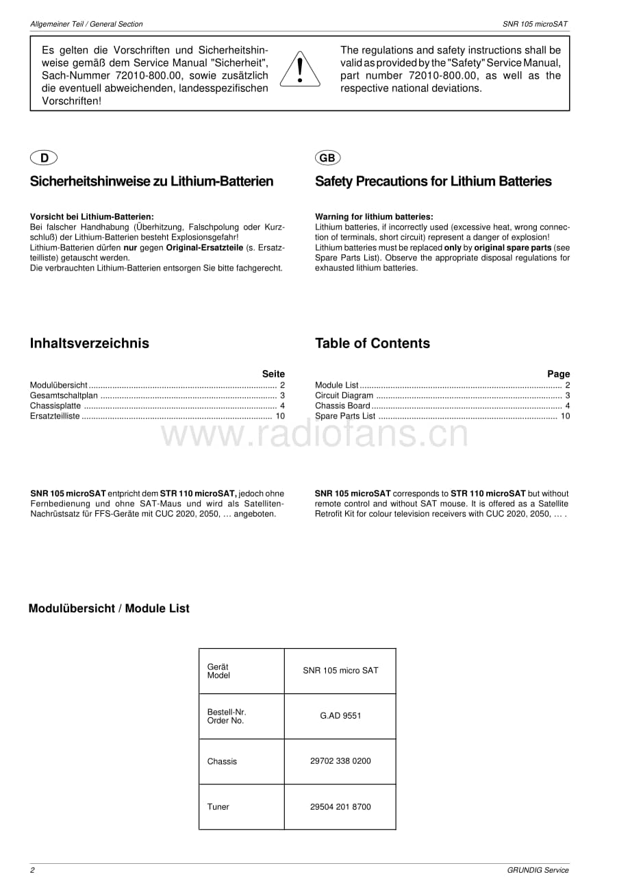 GrundigSNR105 维修电路图、原理图.pdf_第2页