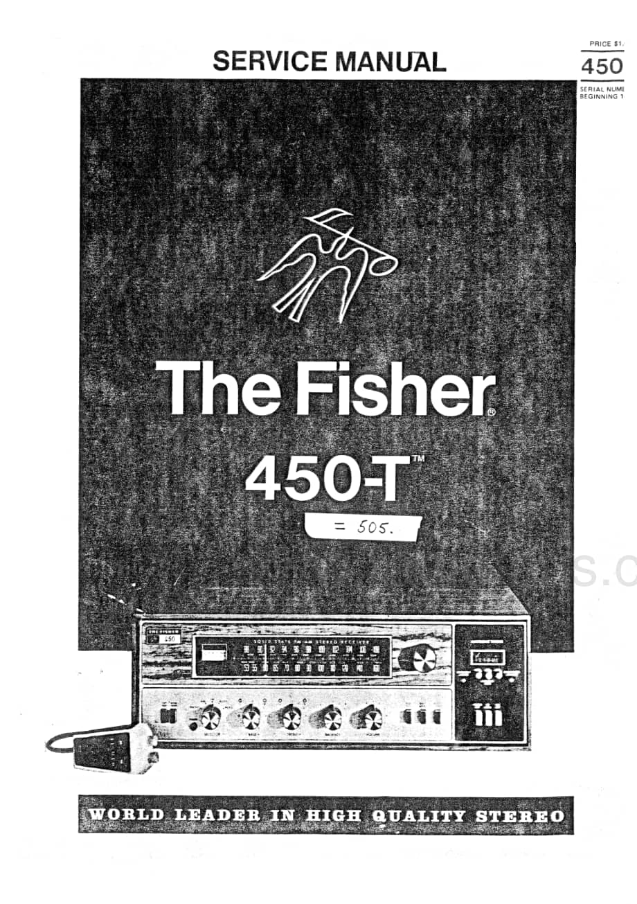 Fisher450TServiceManual 电路原理图.pdf_第1页