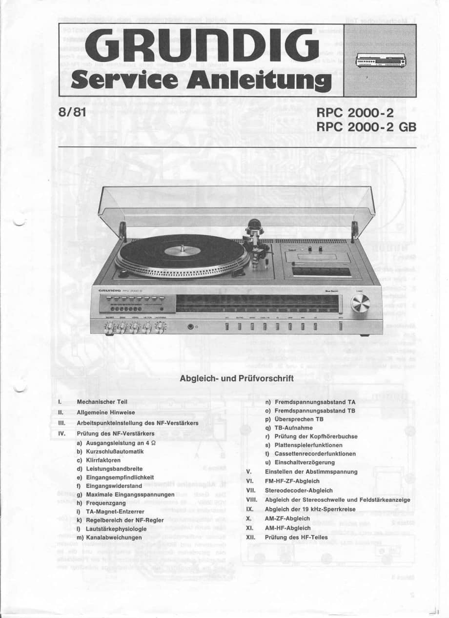 GrundigStudioRPC20002 维修电路图、原理图.pdf_第1页