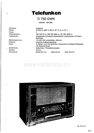 TelefunkenD750GWKSchematic2(1)电路原理图维修电路图、原理图.pdf
