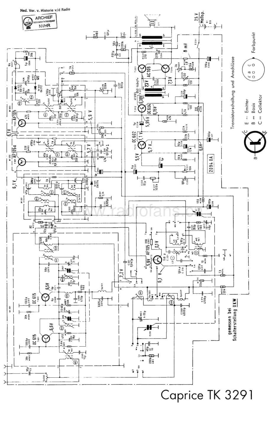 Telefunken_TK3291 维修电路图 原理图.pdf_第1页