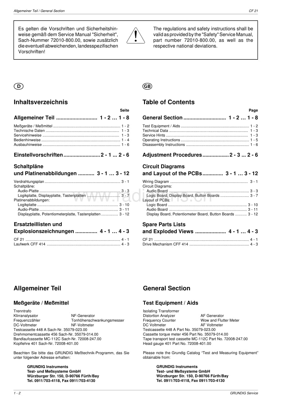 GrundigCF21 维修电路图、原理图.pdf_第2页