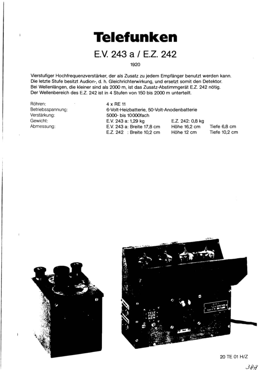 TelefunkenEZ242维修电路图、原理图.pdf_第1页