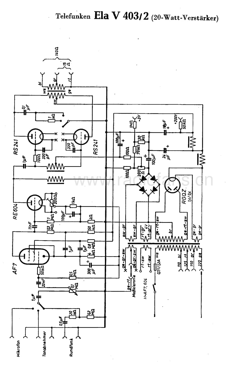 TelefunkenElaV4032维修电路图、原理图.pdf_第1页