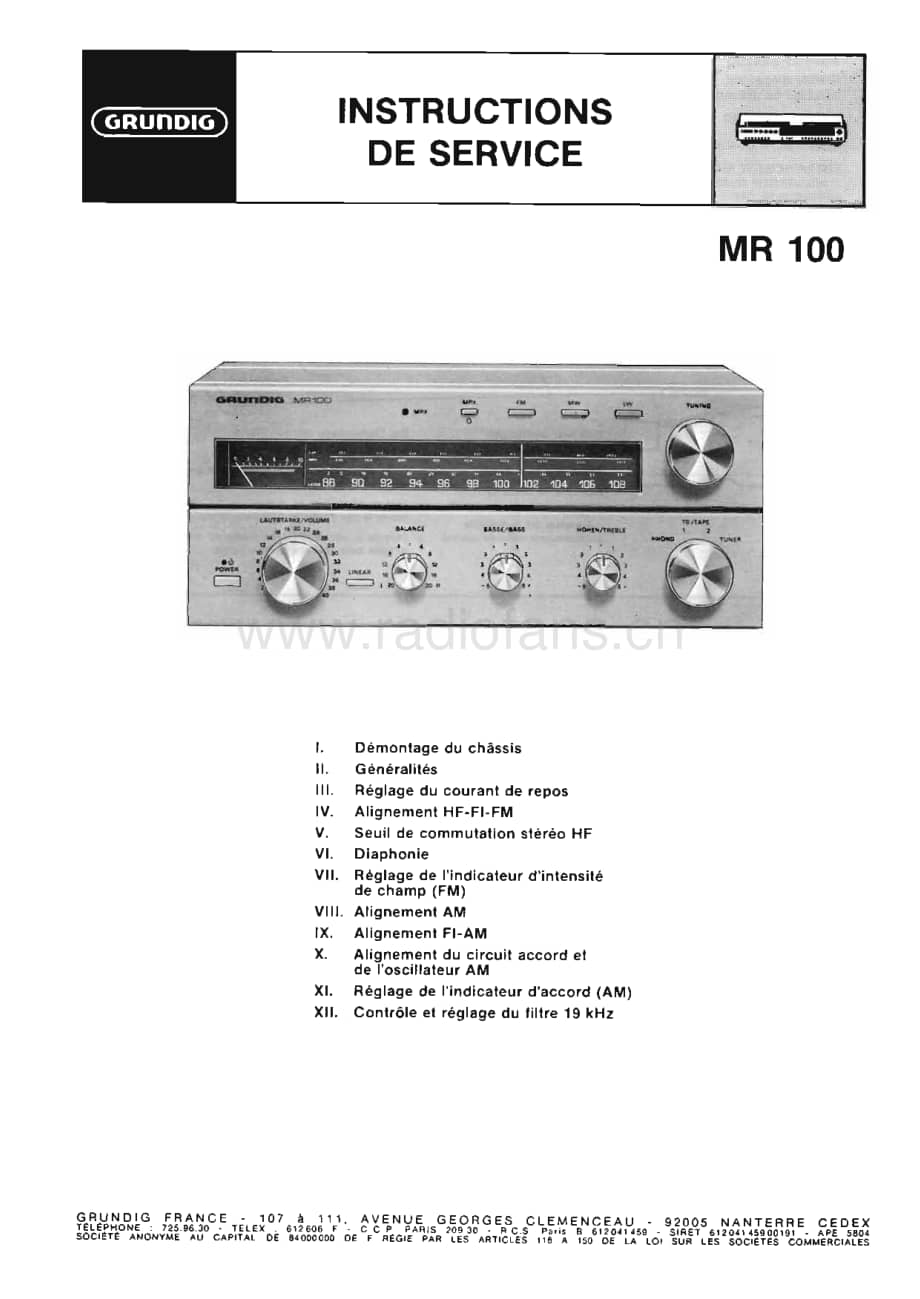 GrundigMR100ServiceManual2 维修电路图、原理图.pdf_第1页